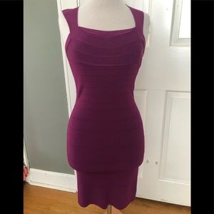 Deep purple fitted dress💜